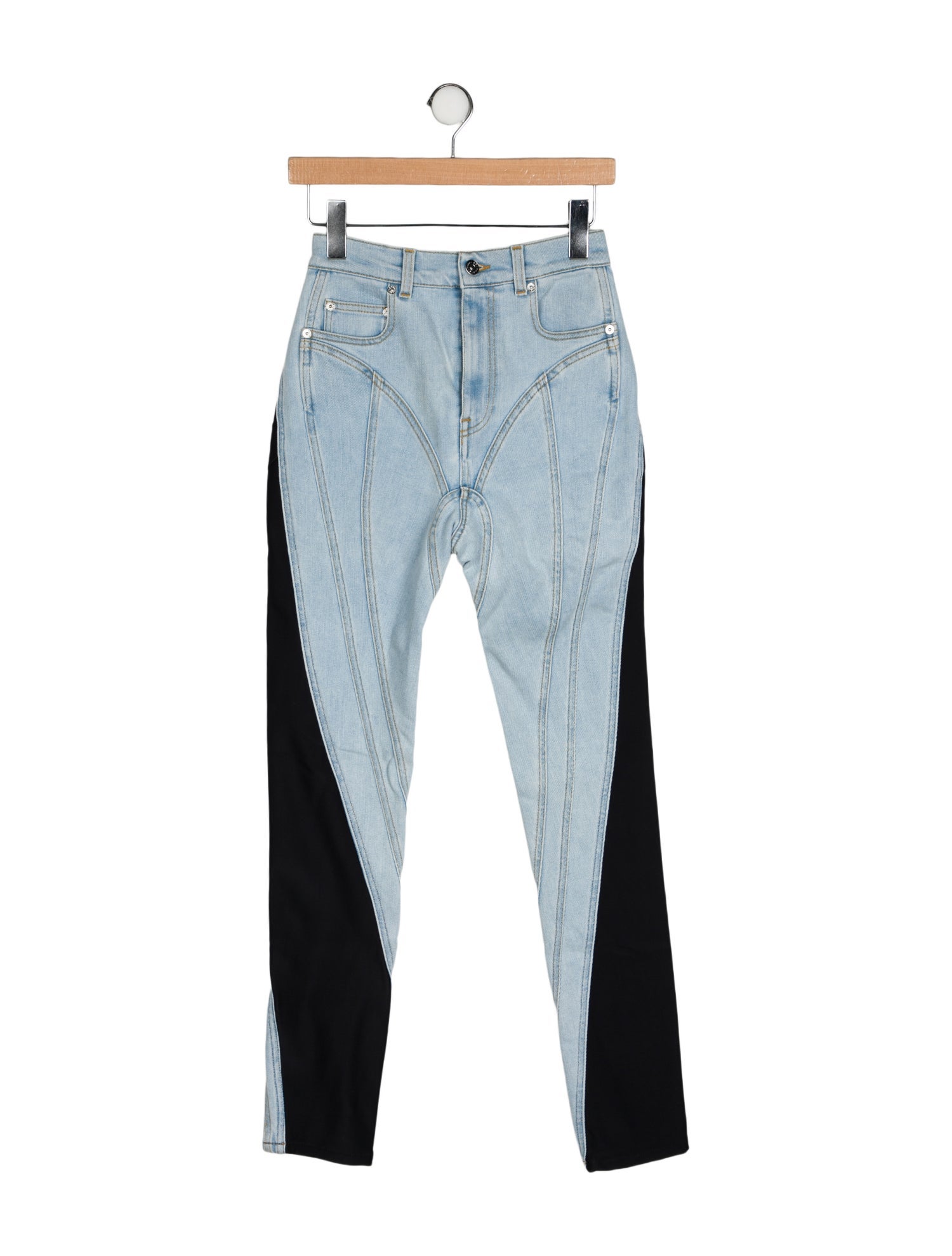 Mugler High-Rise Skinny Leg Jeans
