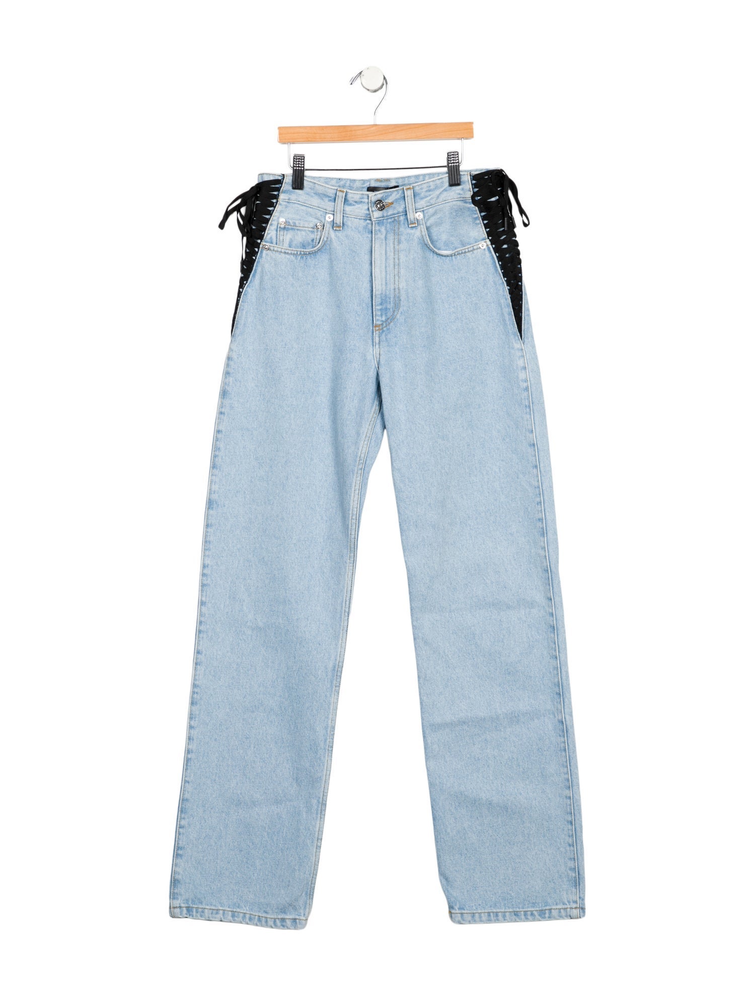 Mugler Mid-Rise Straight Leg Jeans w/ Tags