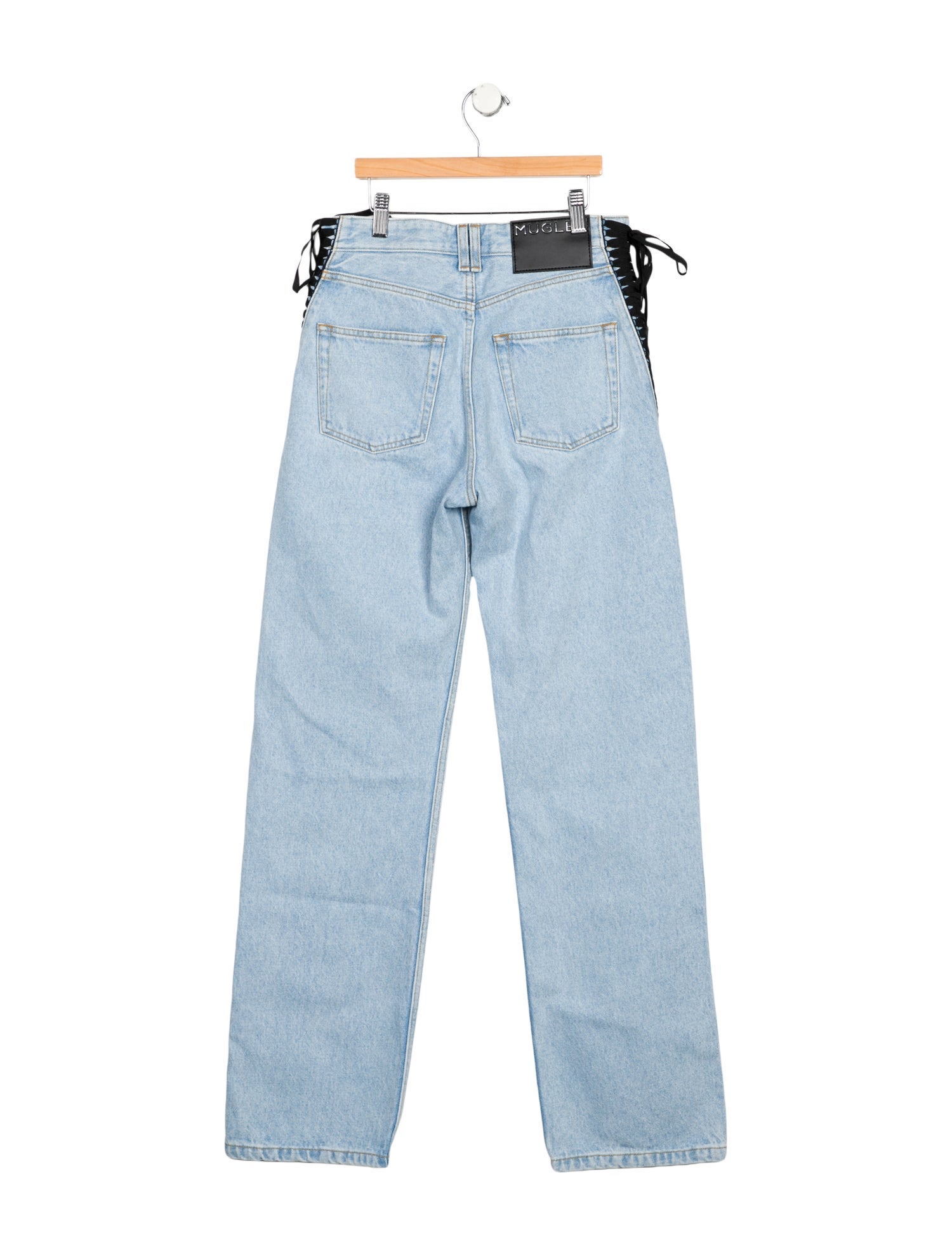 Mugler Mid-Rise Straight Leg Jeans w/ Tags