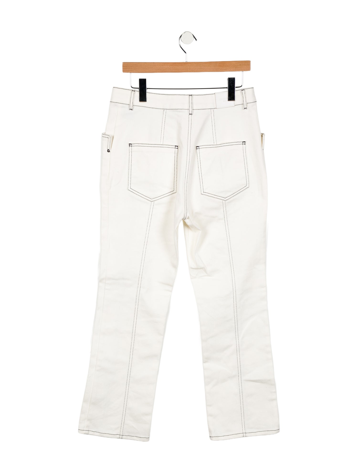 Mugler High-Rise Straight Leg Jeans