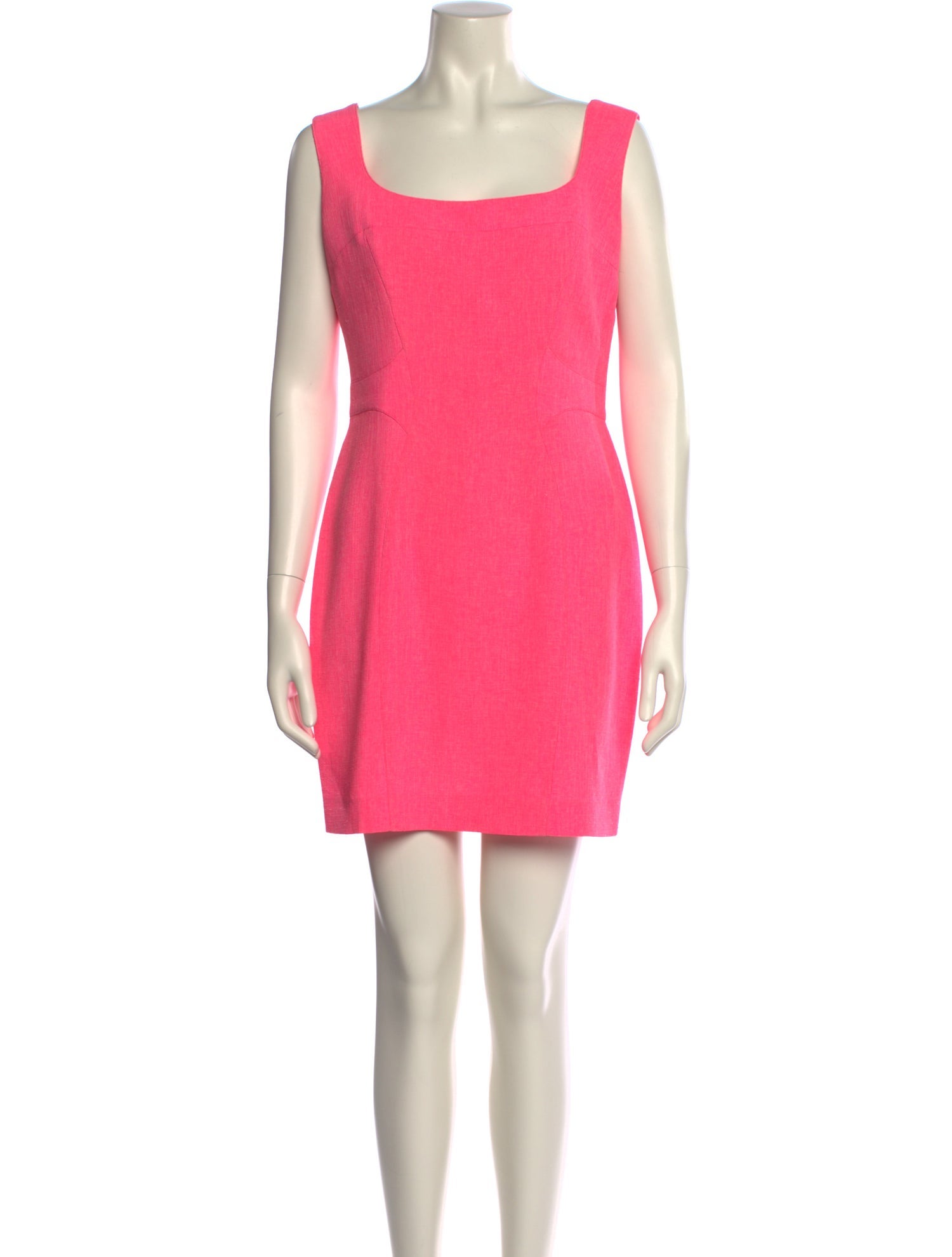 Mugler Square Neckline Mini Dress