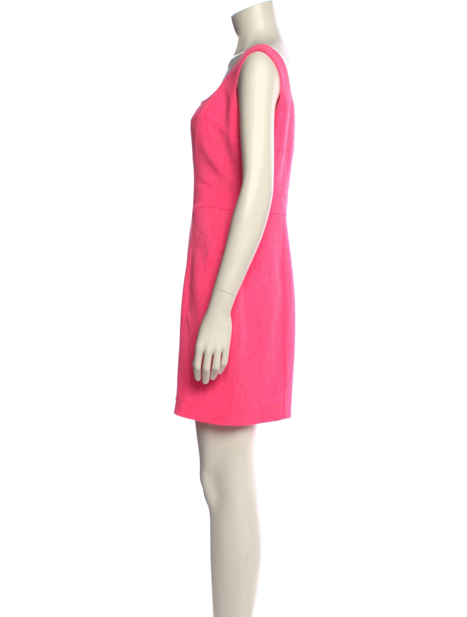 Mugler Square Neckline Mini Dress