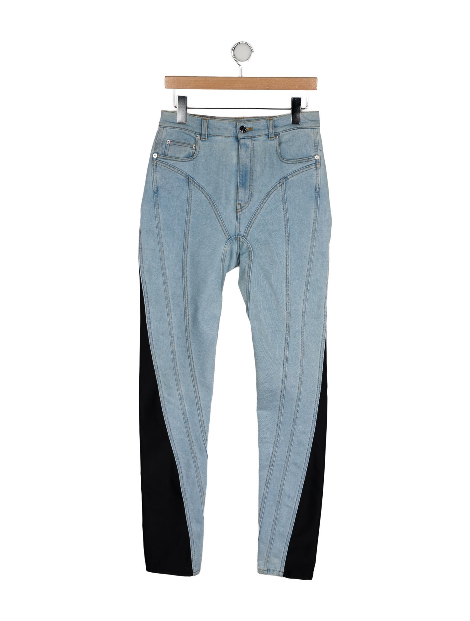 Mugler High-Rise Skinny Leg Jeans