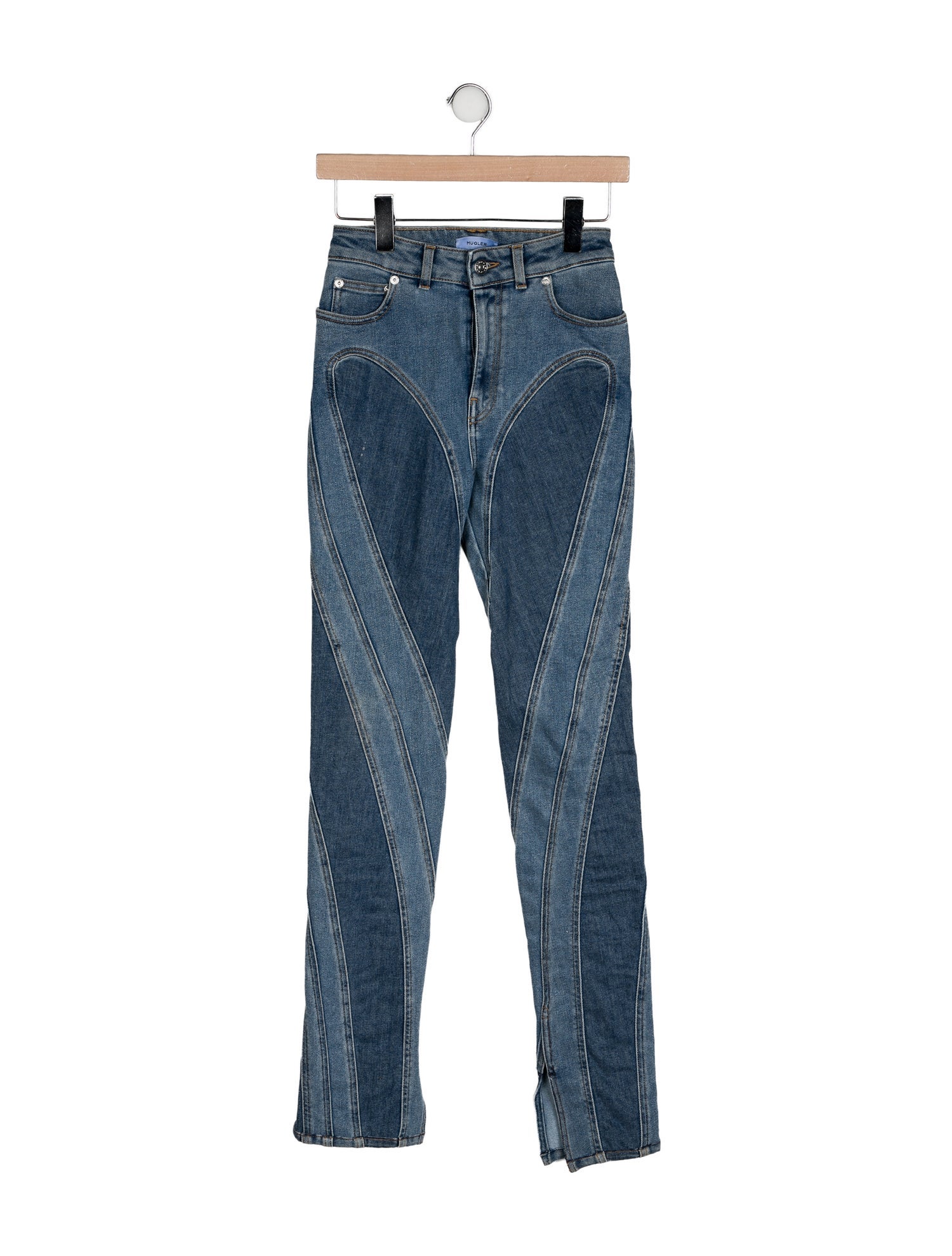 Mugler Mid-Rise Straight Leg Jeans