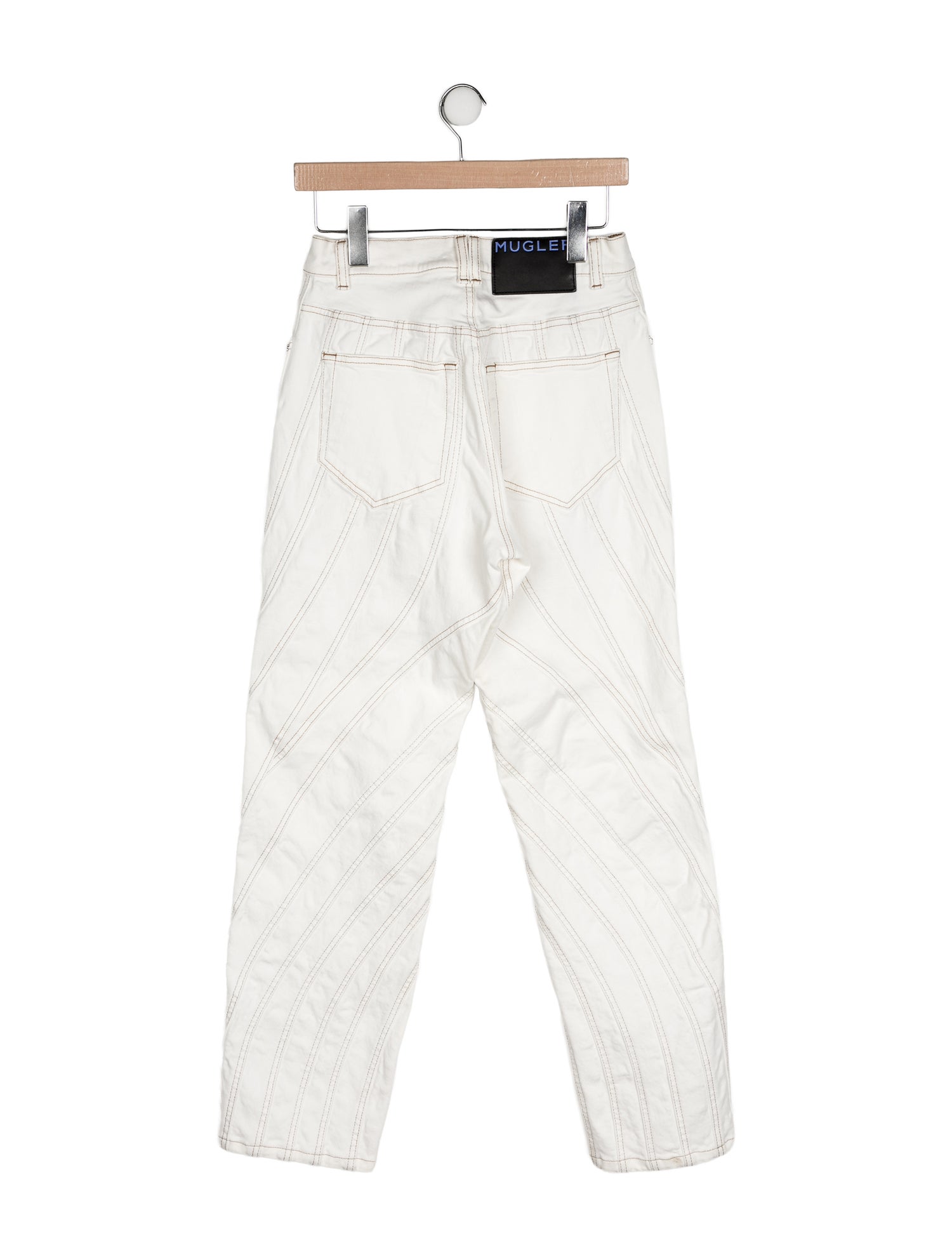 Mugler Mid-Rise Straight Leg Jeans