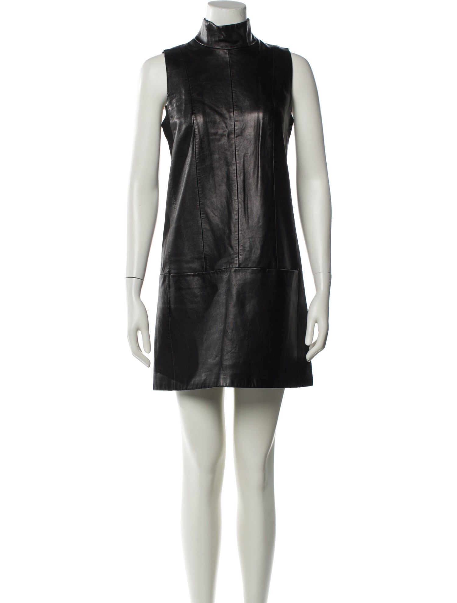 Mugler Leather Mini Dress