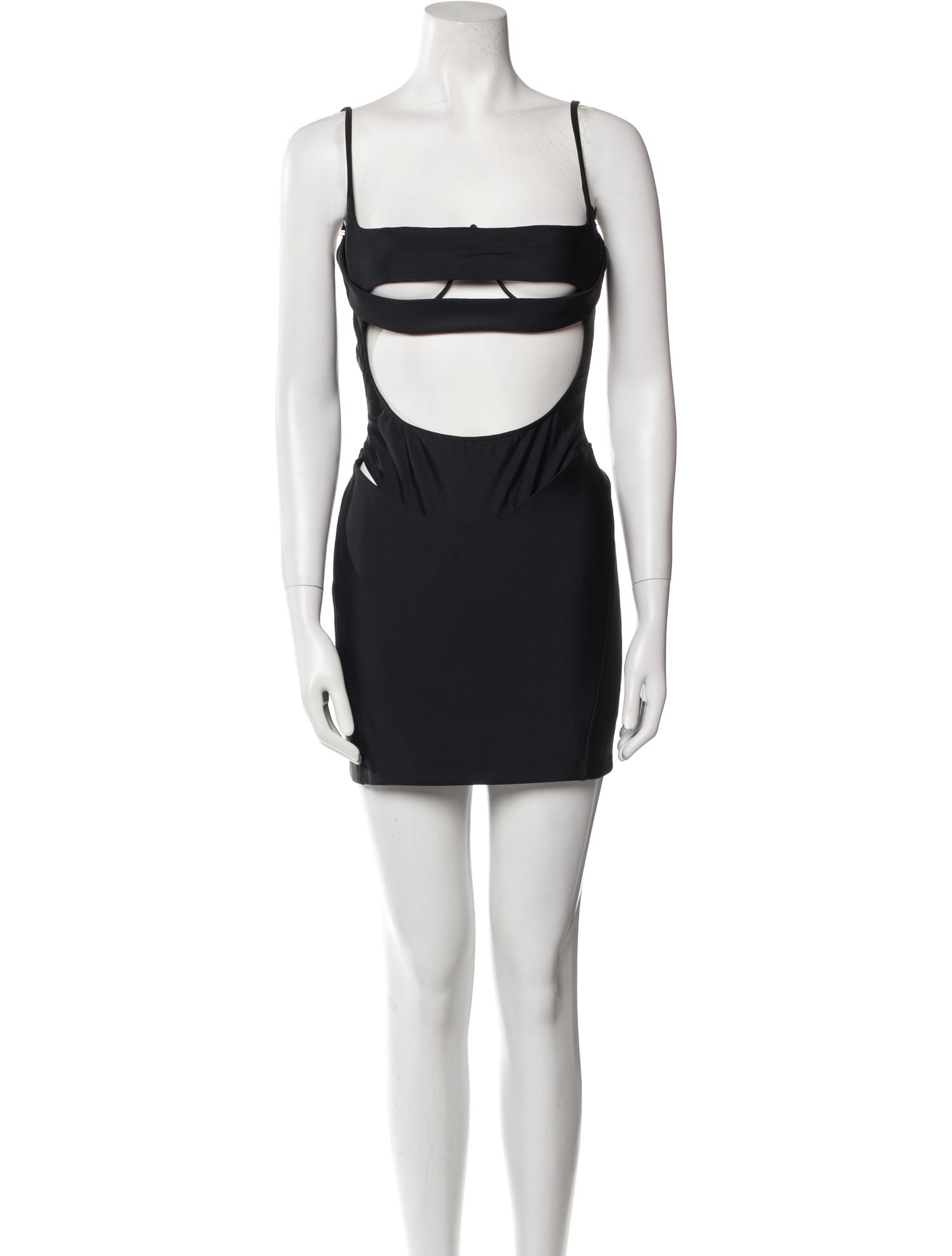 Mugler Square Neckline Mini Dress w/ Tags