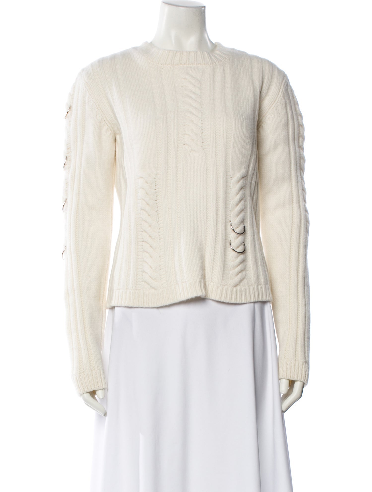 Mugler Wool Crew Neck Sweater