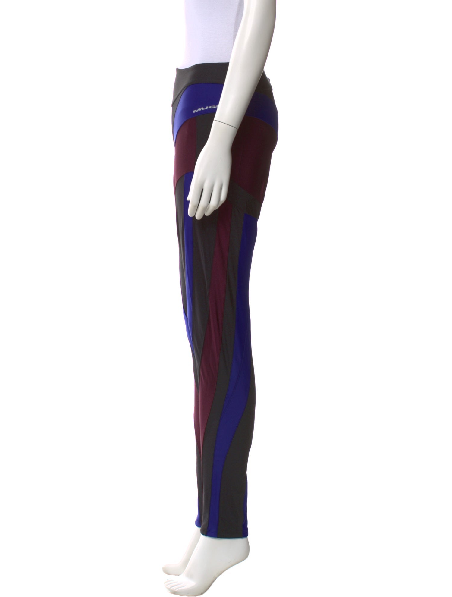 Mugler Striped Skinny Leg Pants