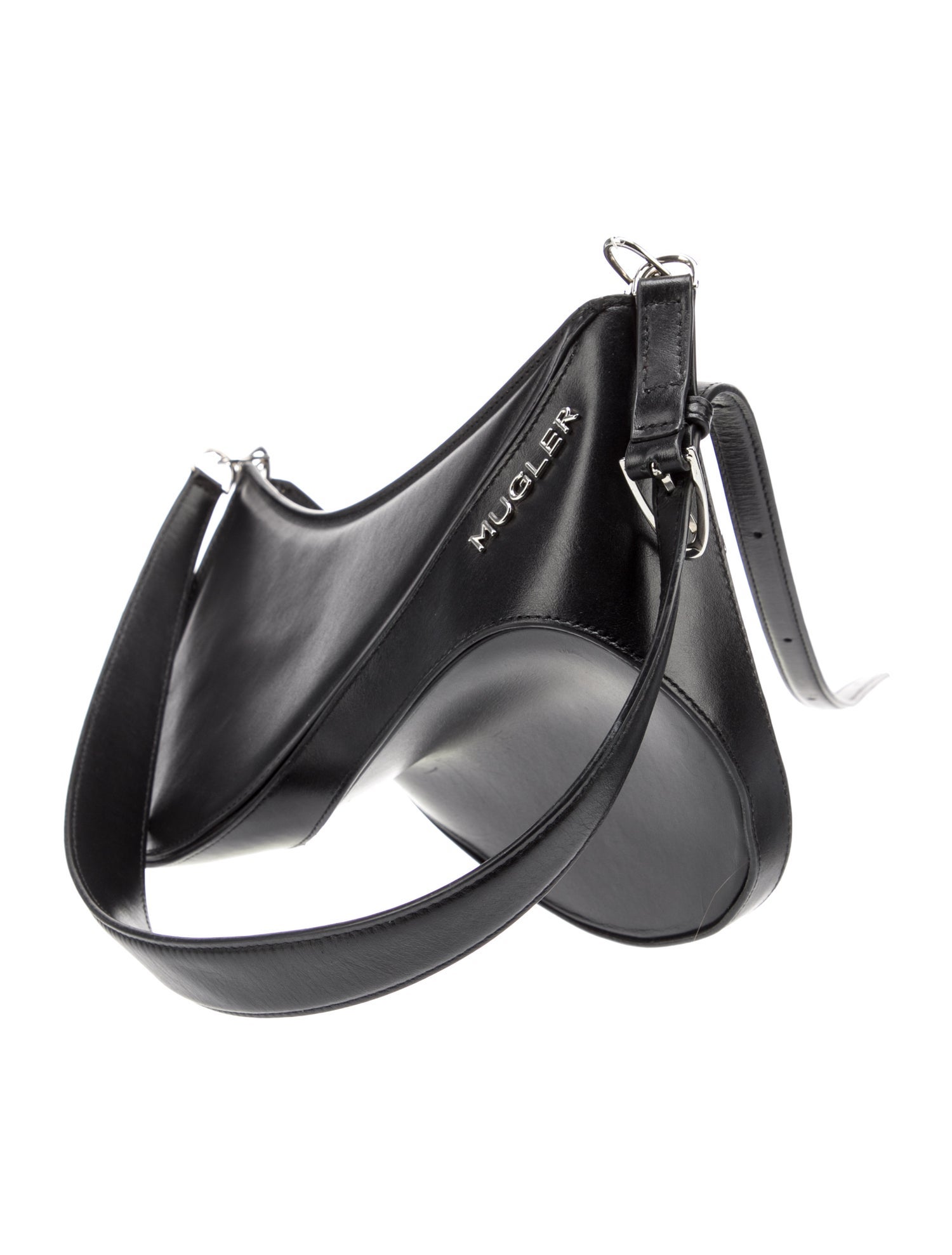 Mugler Leather Shoulder Bag