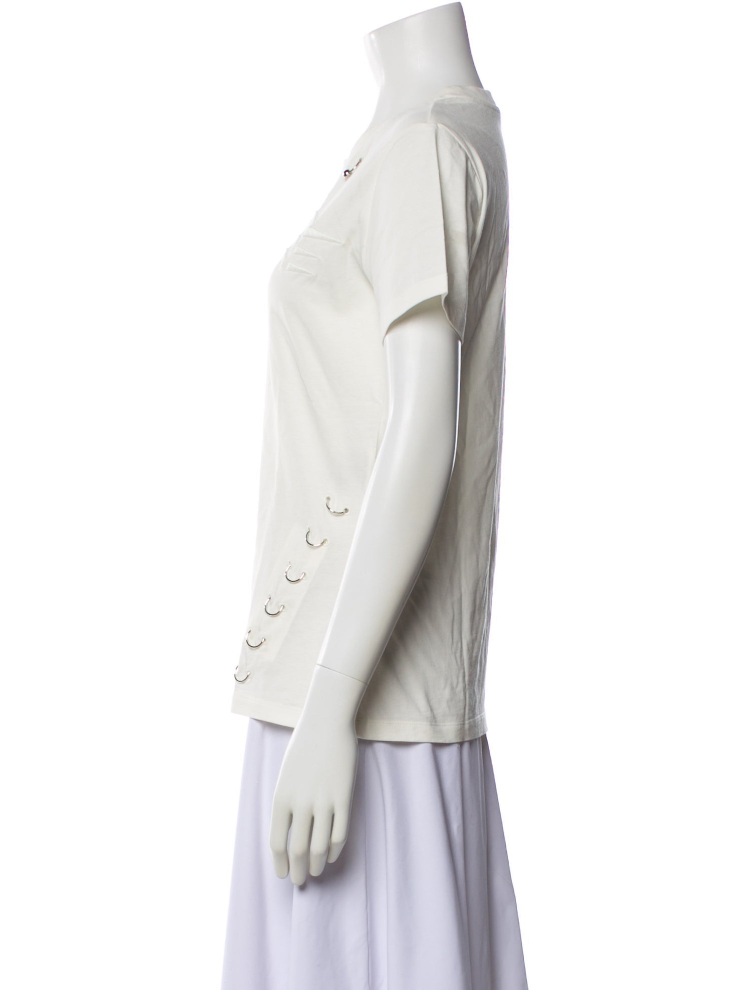 Mugler Crew Neck Short Sleeve T-Shirt