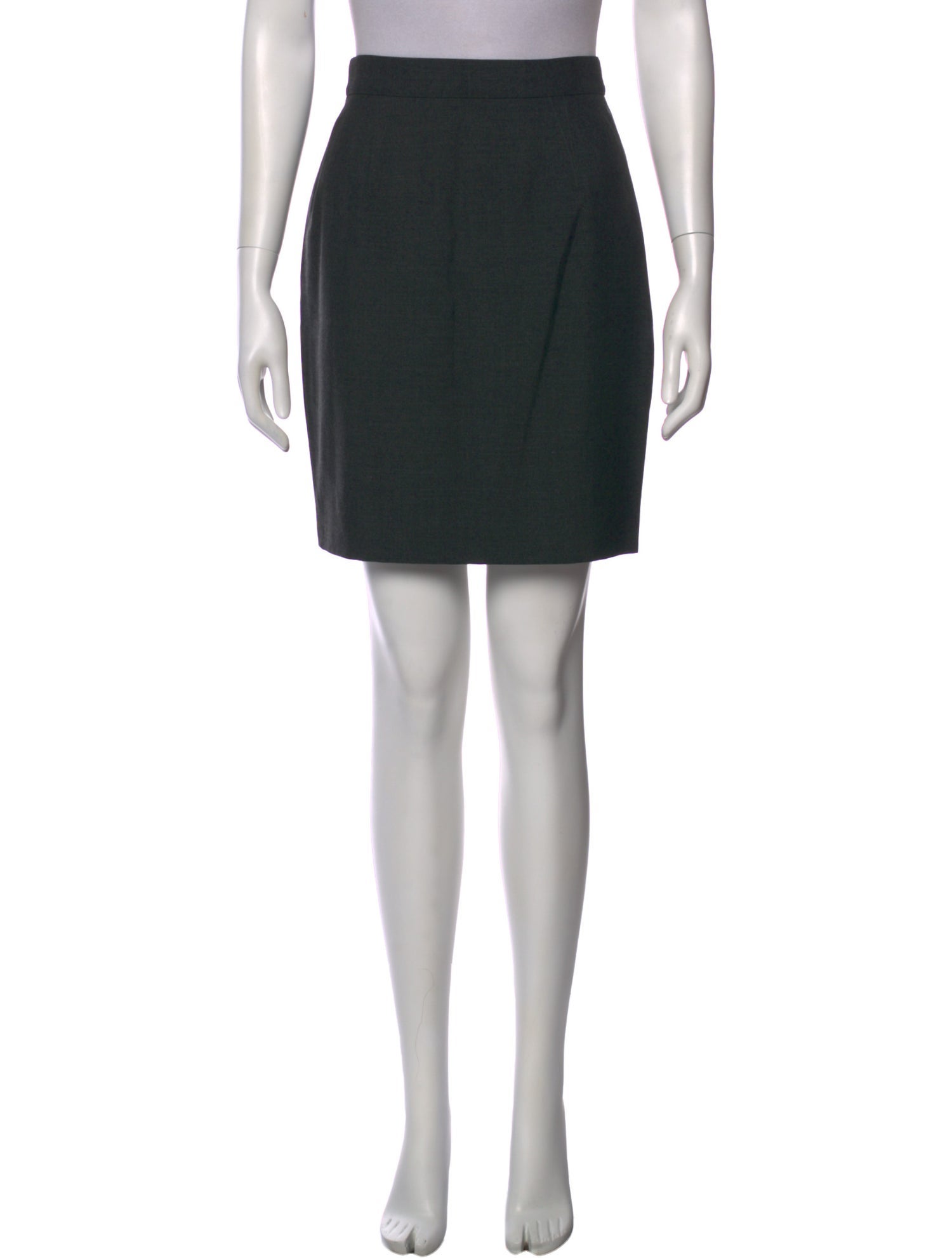 Mugler Wool Mini Skirt
