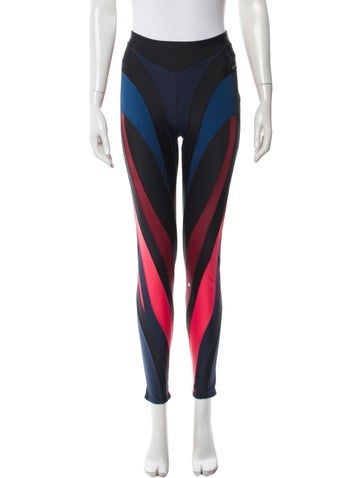 Pre-owned Mugler Striped Skinny Leg Pants W/ Tags In Blue