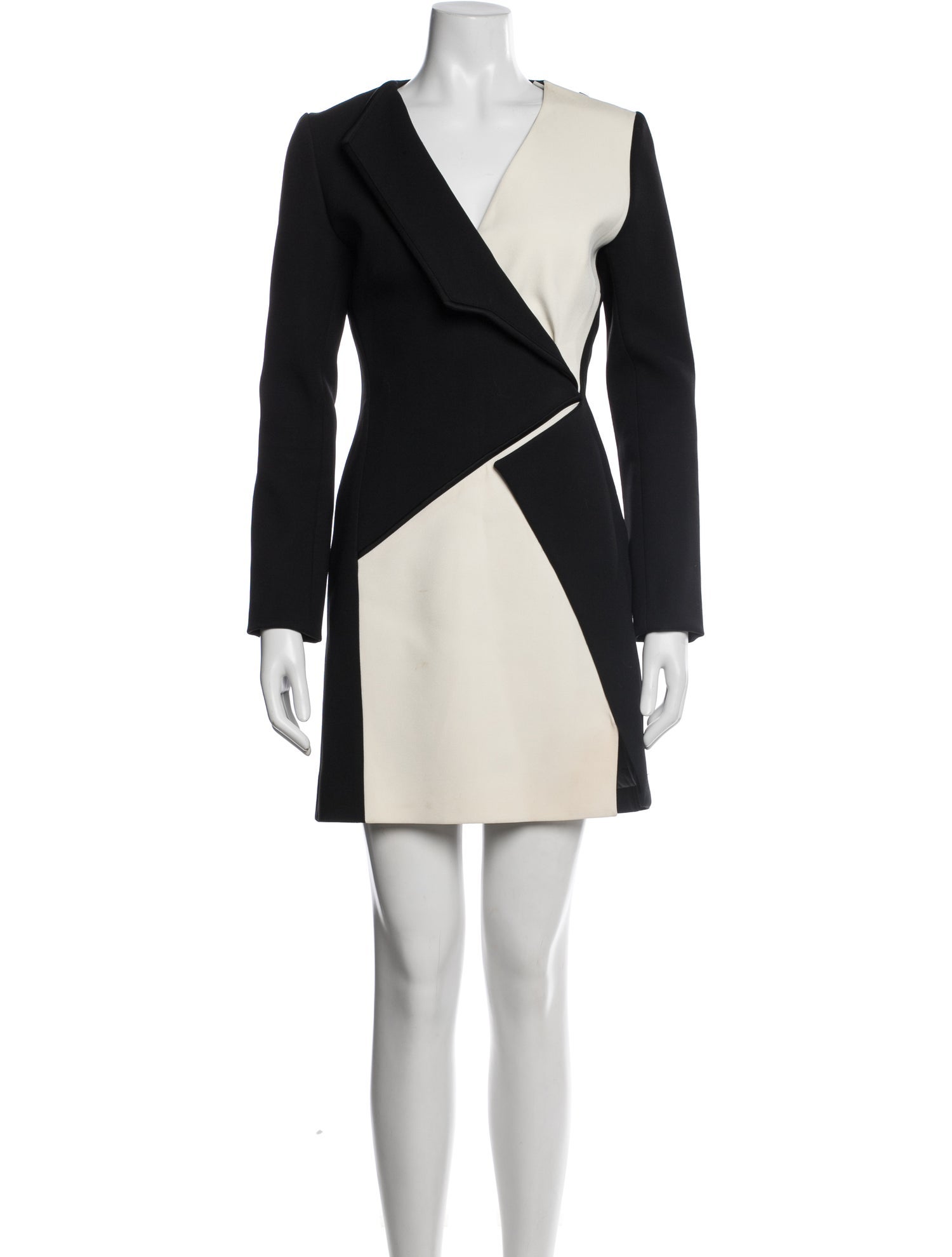 Colorblock Pattern Mini Dress