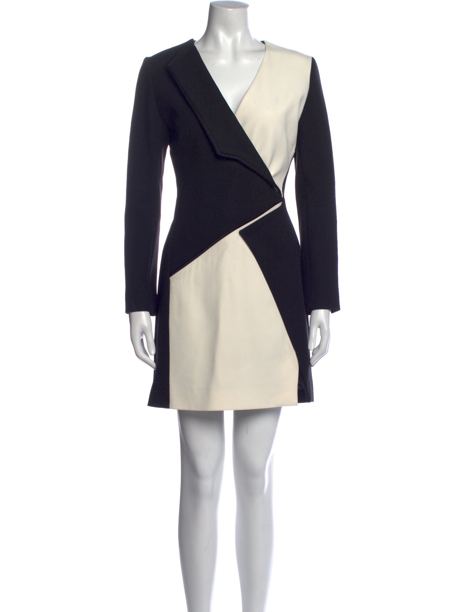 Mugler Colorblock Pattern Mini Dress