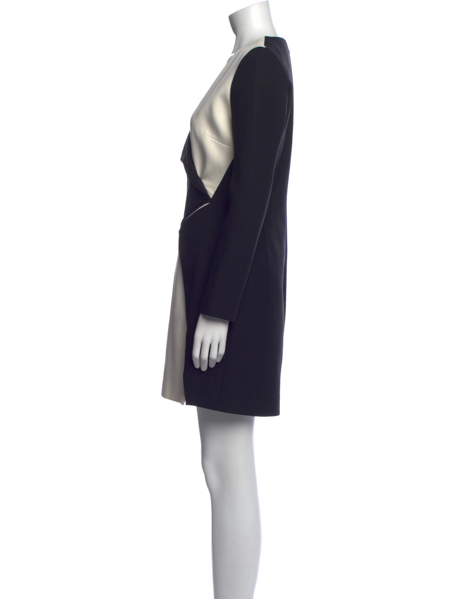 Mugler Colorblock Pattern Mini Dress