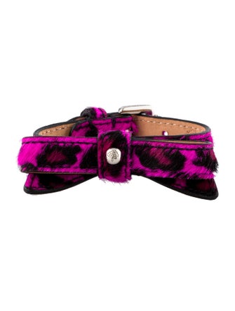 Mulberry Leopard Print Bow Bracelet