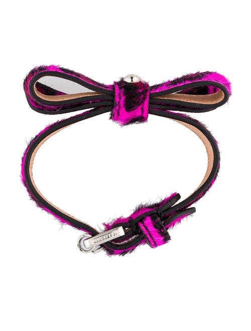 Mulberry Leopard Print Bow Bracelet