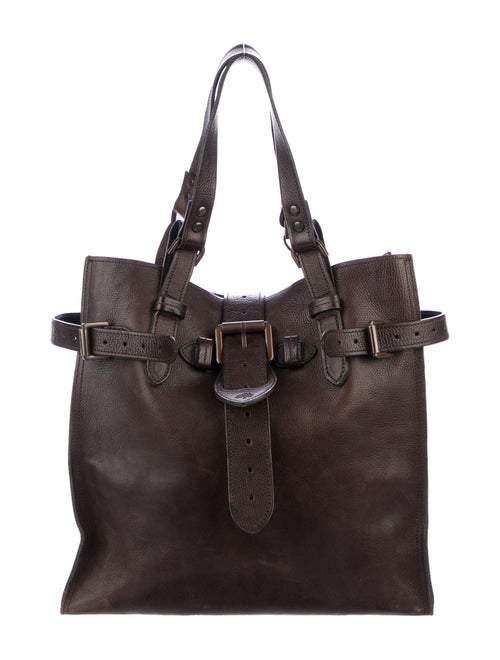 Mulberry Grained Leather Tote Brown