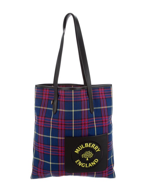 Mulberry Tartan Tote Blue