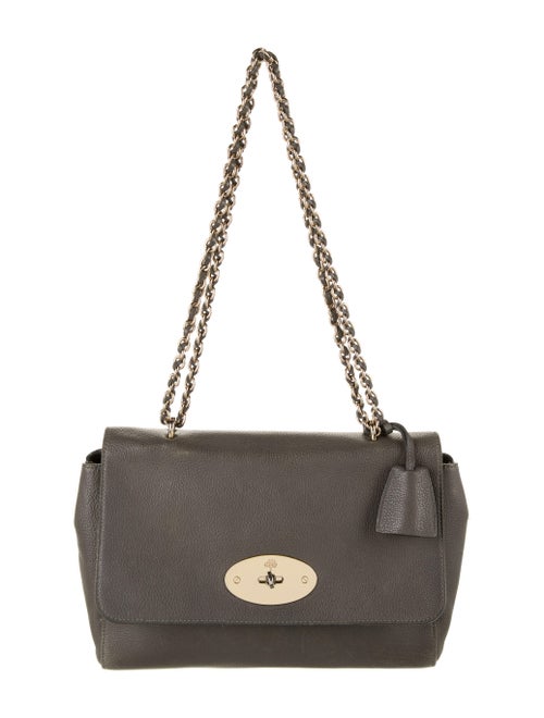 Mulberry Leather Shoulder Bag Grey