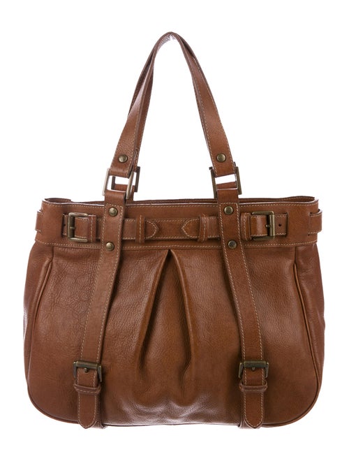 Mulberry Grained Leather Tote Brown