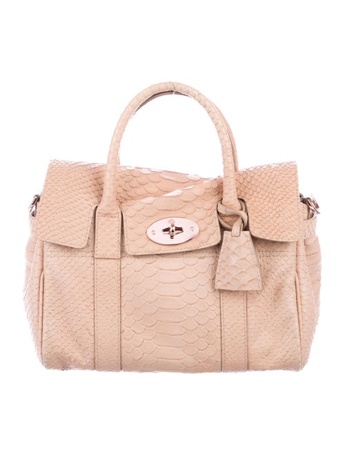 Mulberry Python Bayswater Satchel Pink
