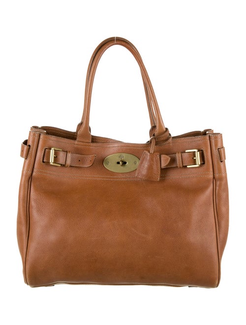 Mulberry Leather Tote Bag Brown