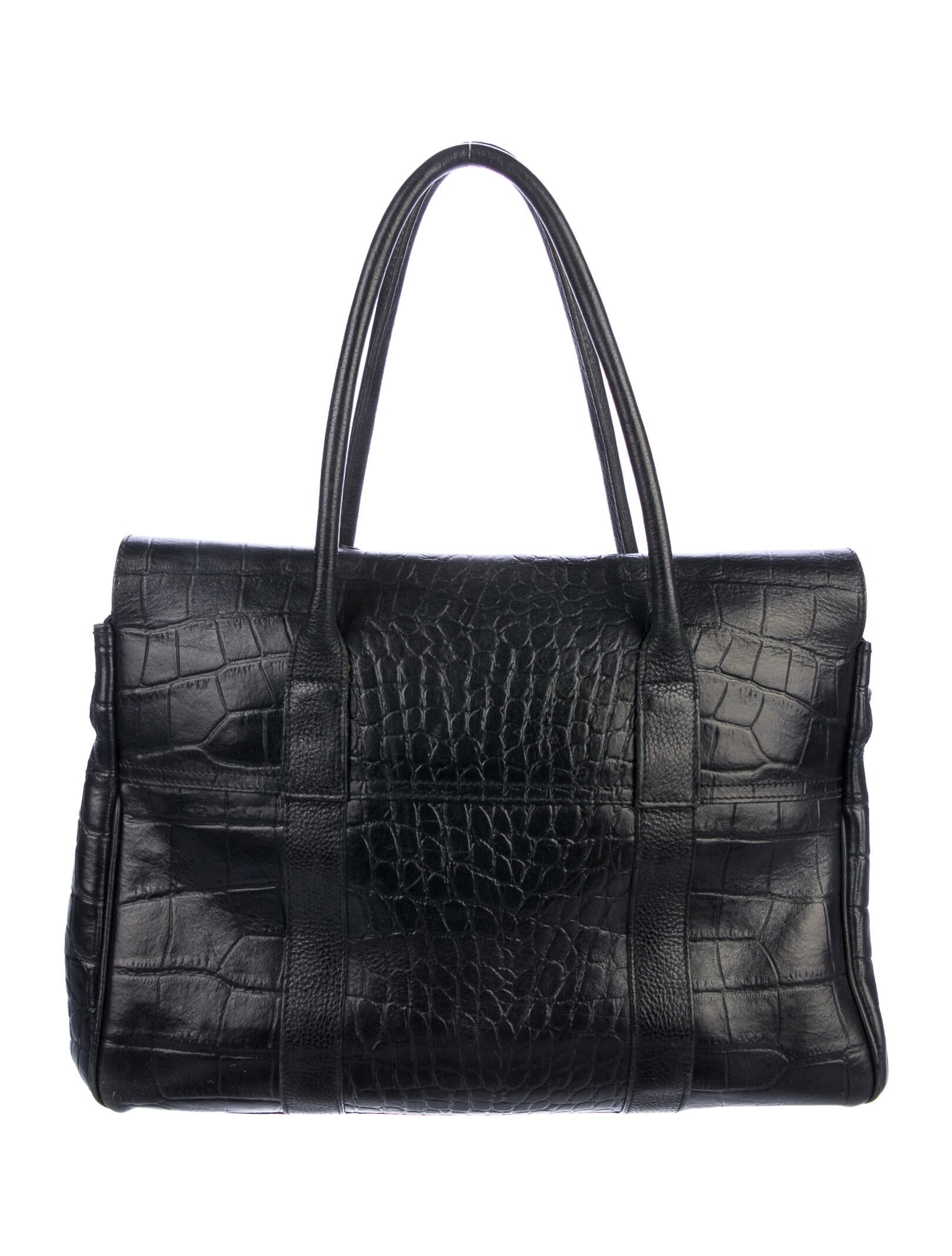 Mulberry Embossed Leather Tote
