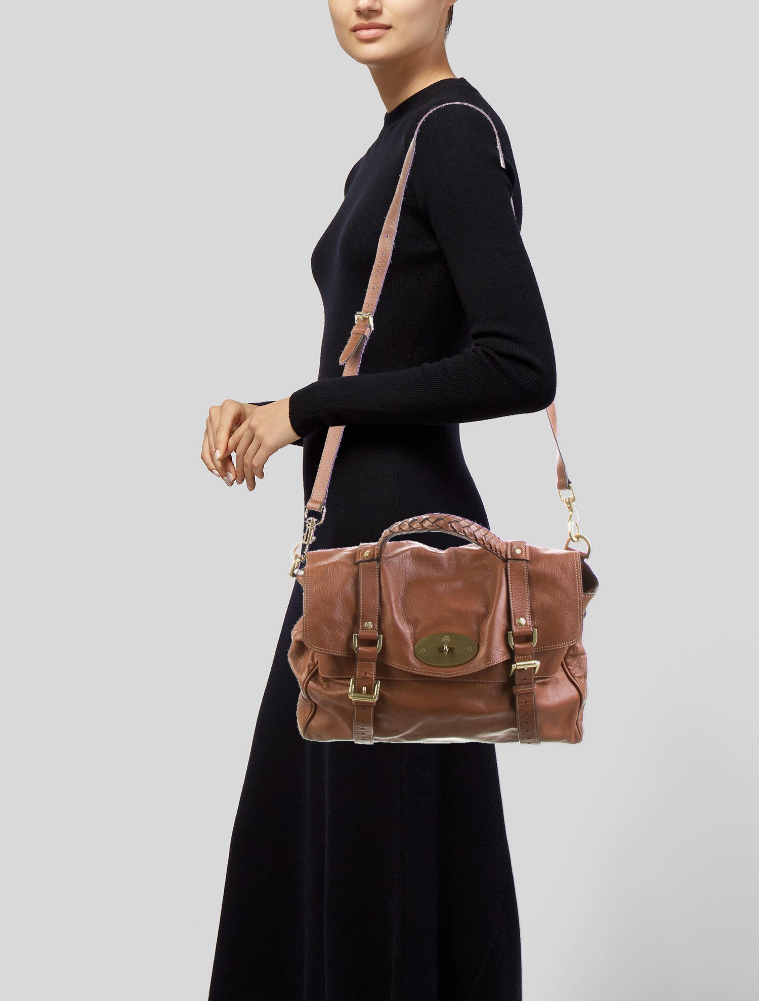 Mulberry Leather Shoulder Bag Brown Shoulder Bags, Handbags