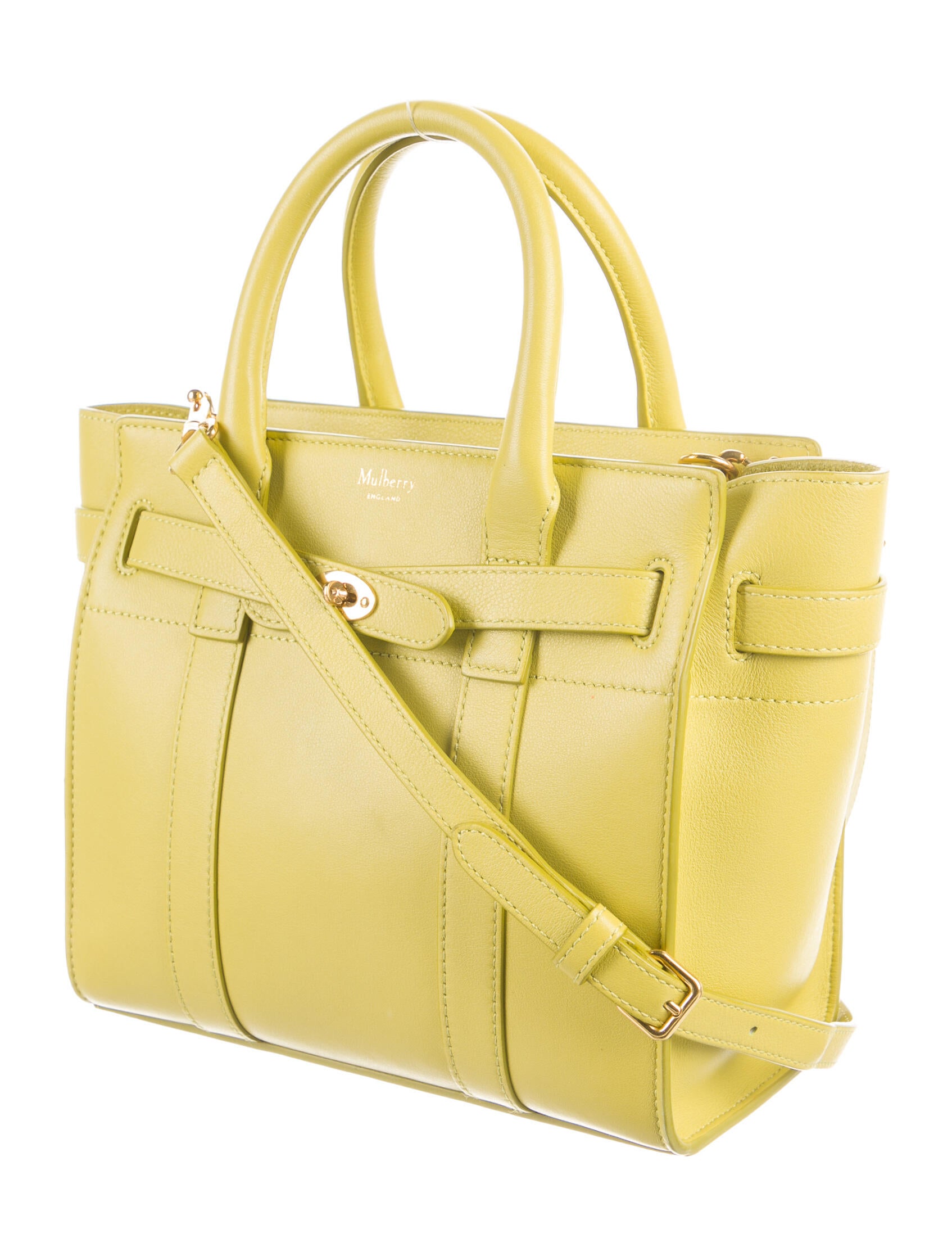 Mulberry Leather Handle Bag Green Handle Bags, Handbags MUL34785