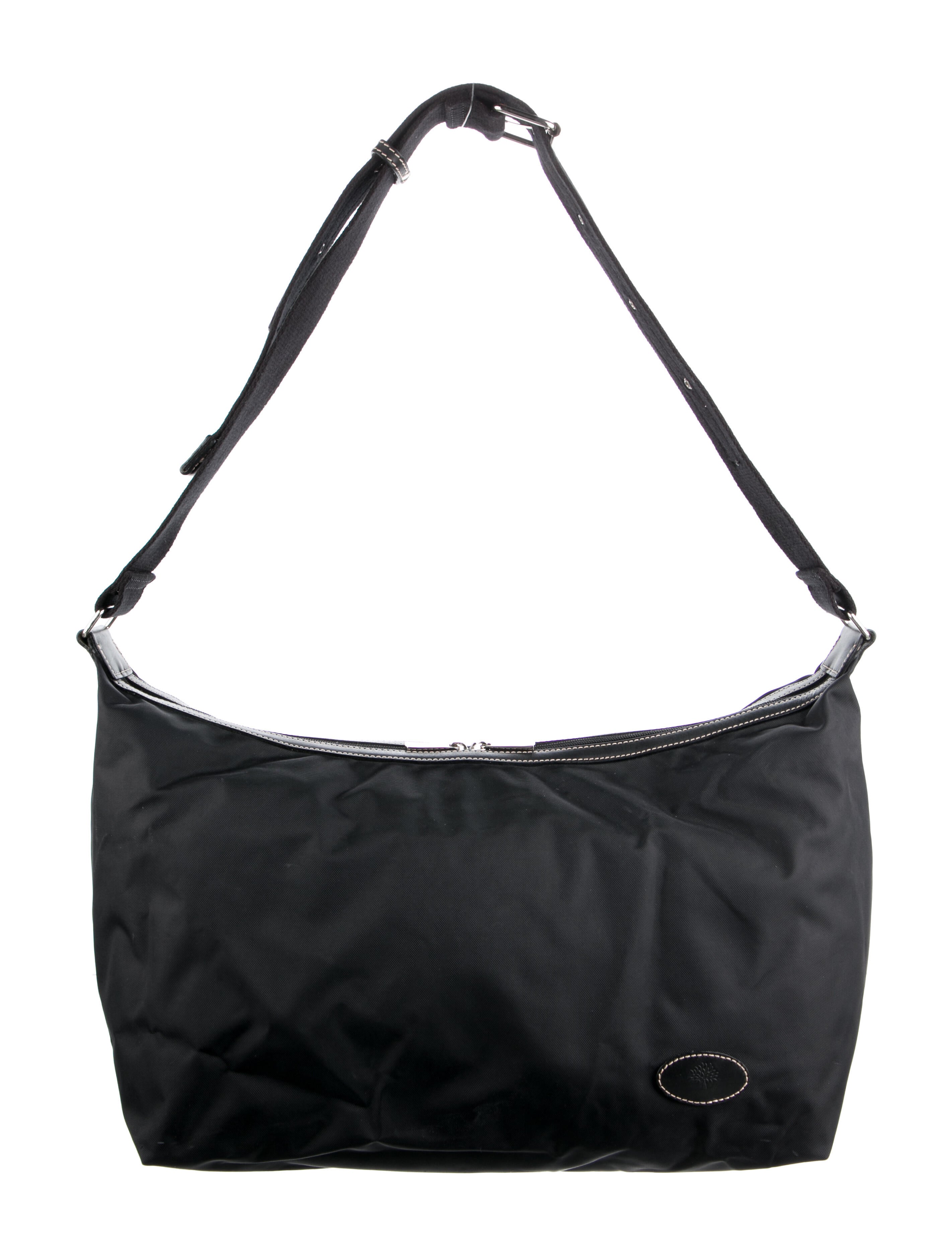 Mulberry Large Nylon Shoulder Bag Black Shoulder Bags, Handbags