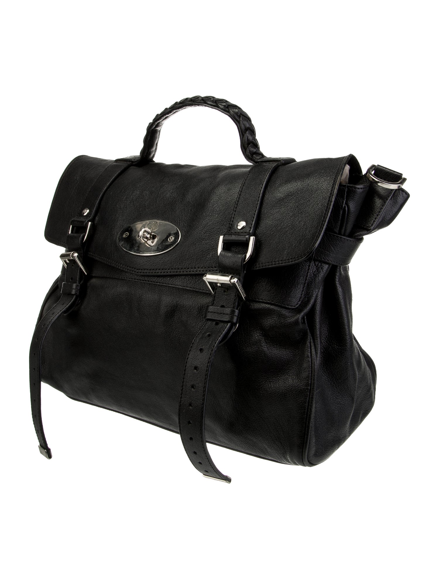 Mulberry Mulberry Alexa Leather Handle Bag - Black Handle