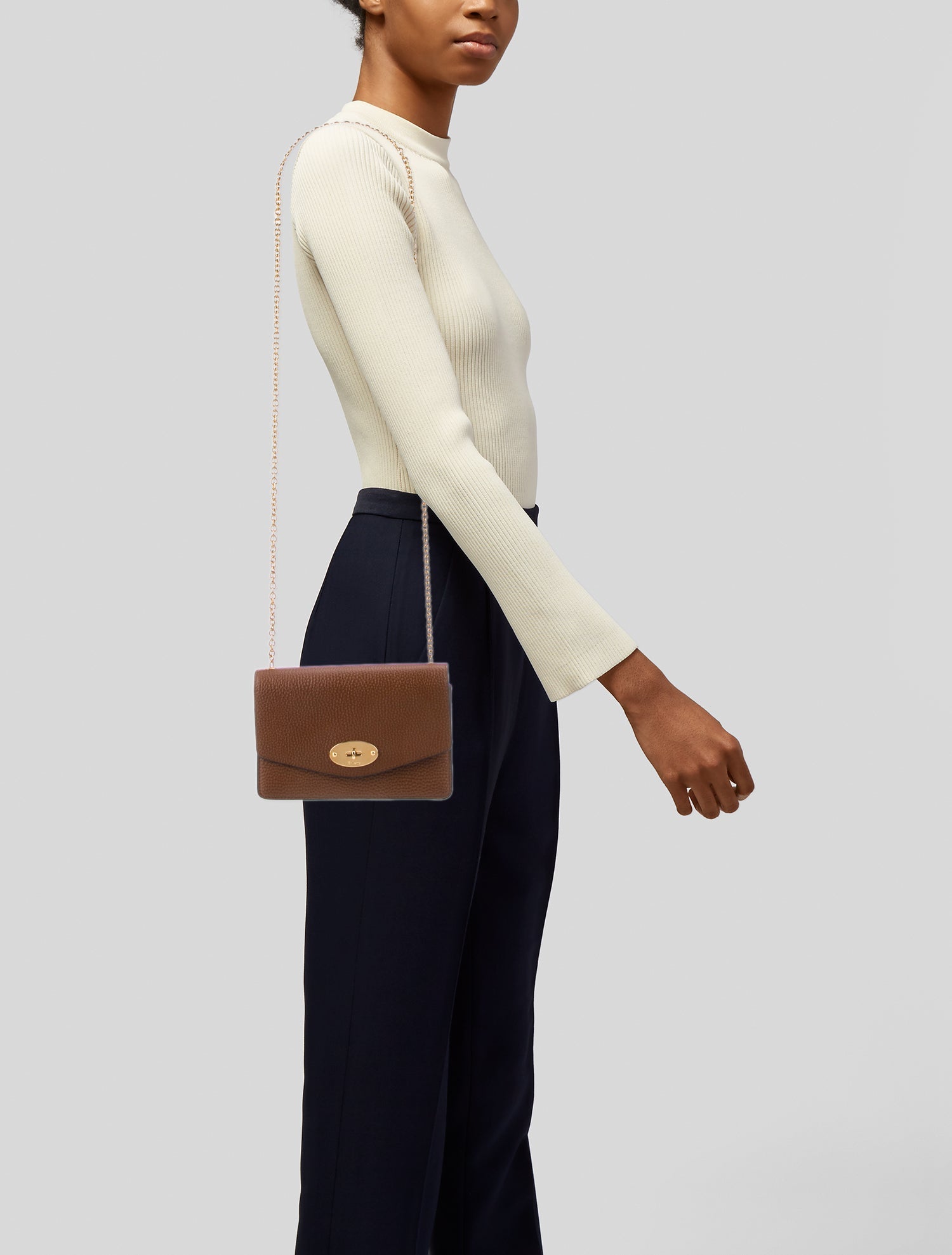 Mulberry Leather Crossbody Bag