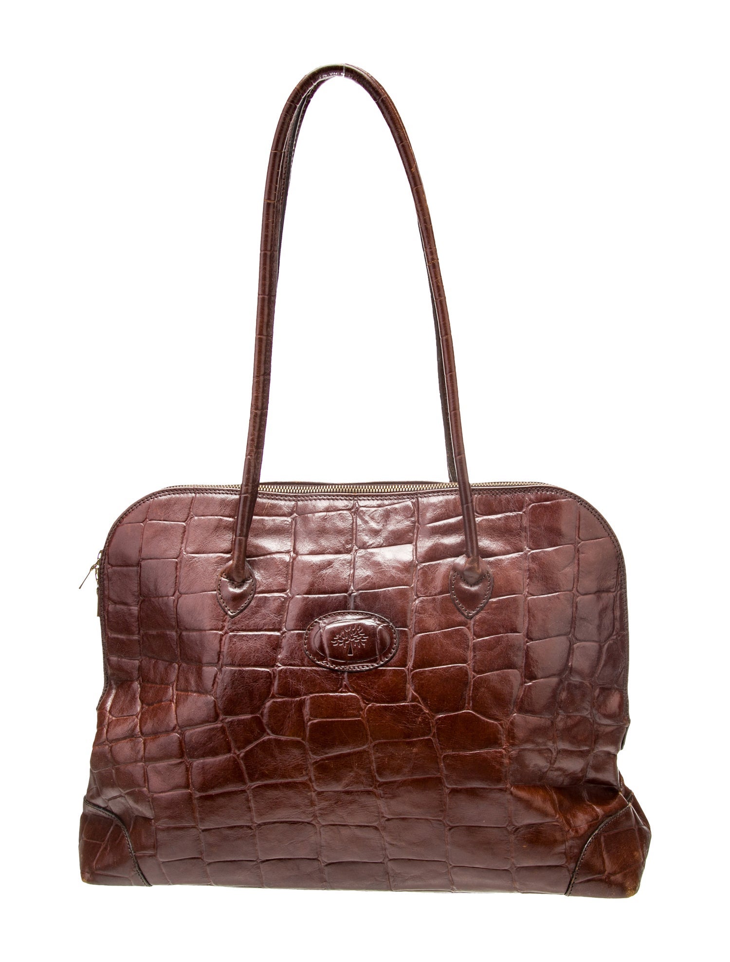 Fashion Mulberry Handmade Weave Durable Leather Tote Handbag