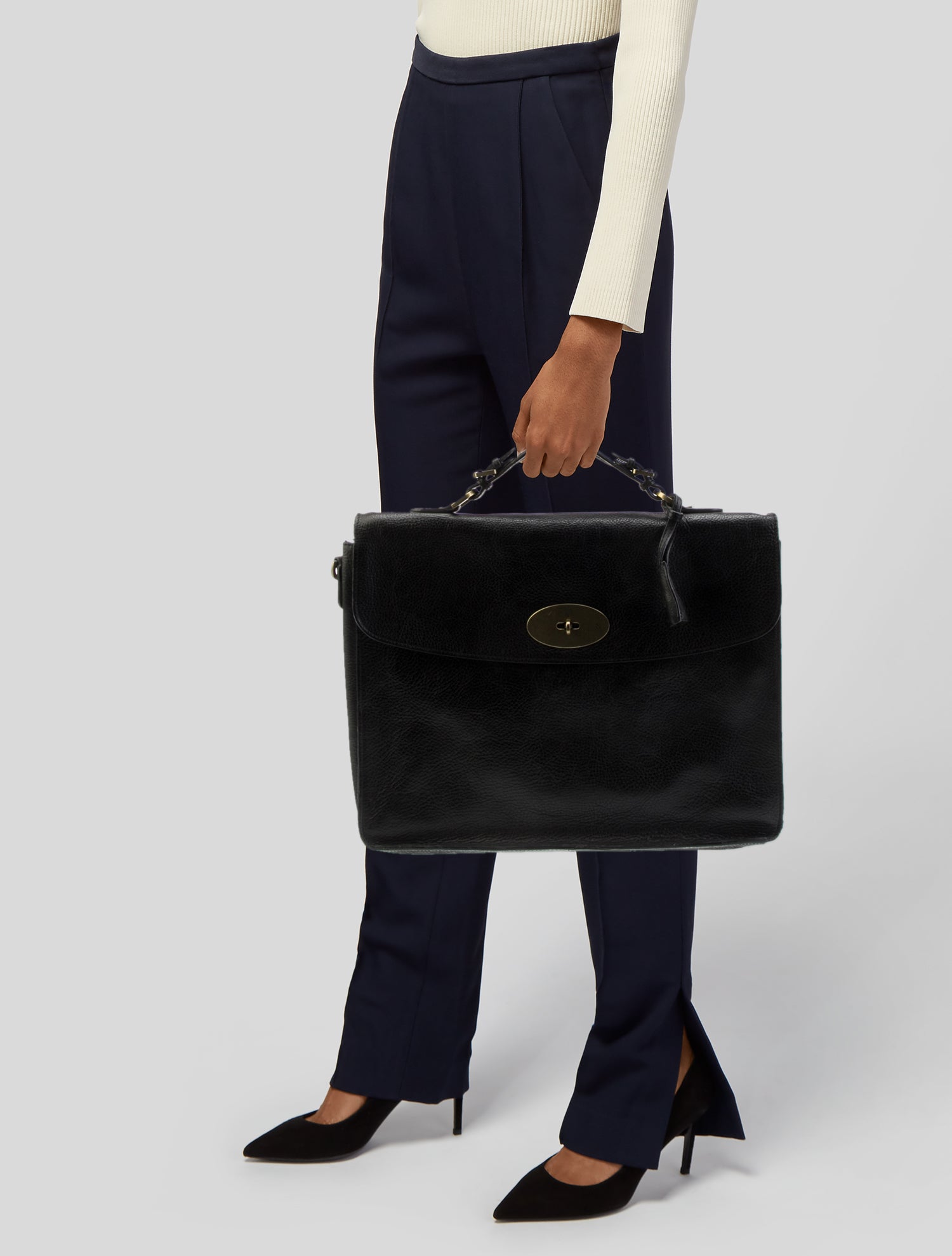 Mulberry Signature Top Handle Bag