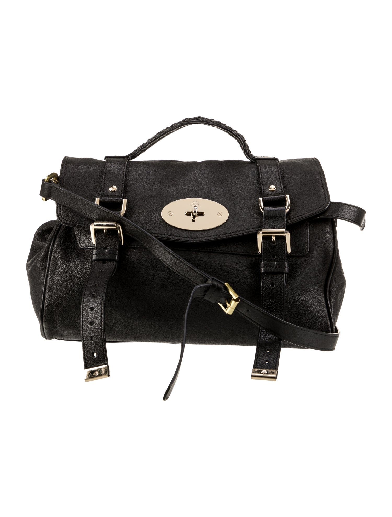 Mulberry Leather Top Handle Bag