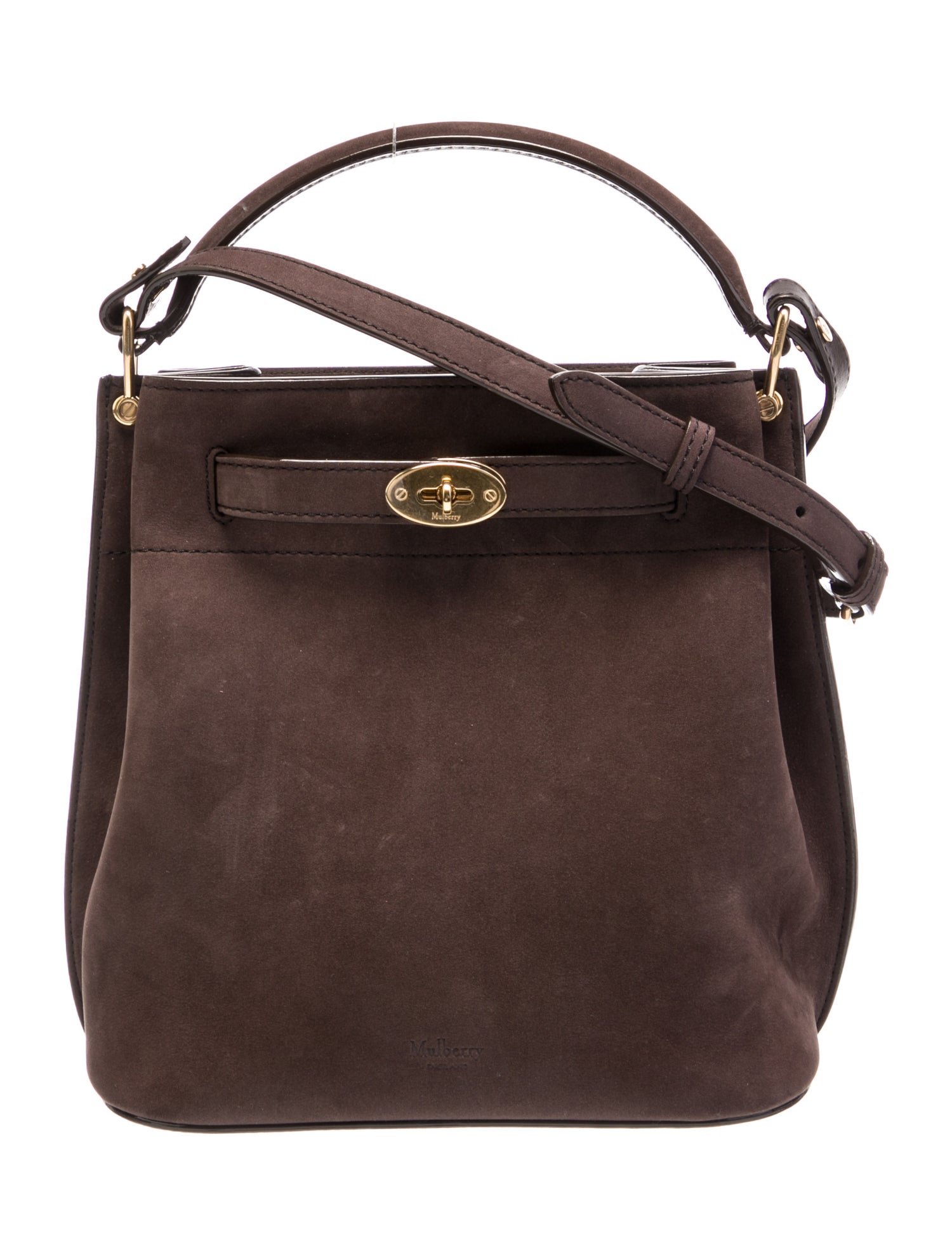 Mulberry Suede Shoulder Bag