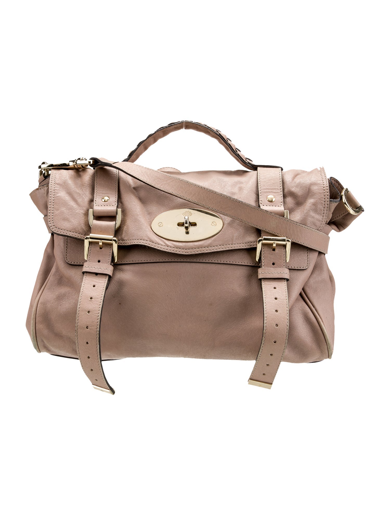 Mulberry Leather Top Handle Bag
