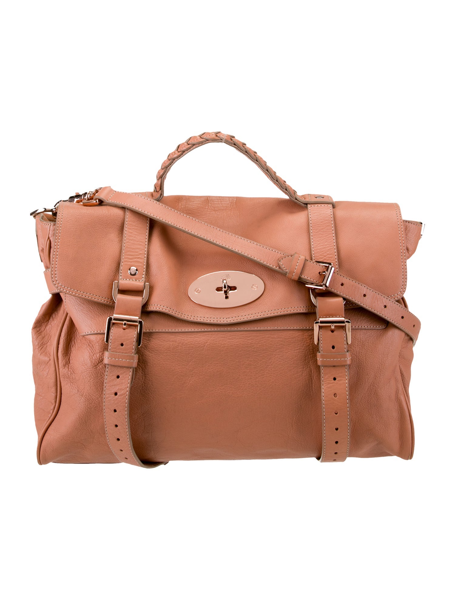 Mulberry Leather Top Handle Bag