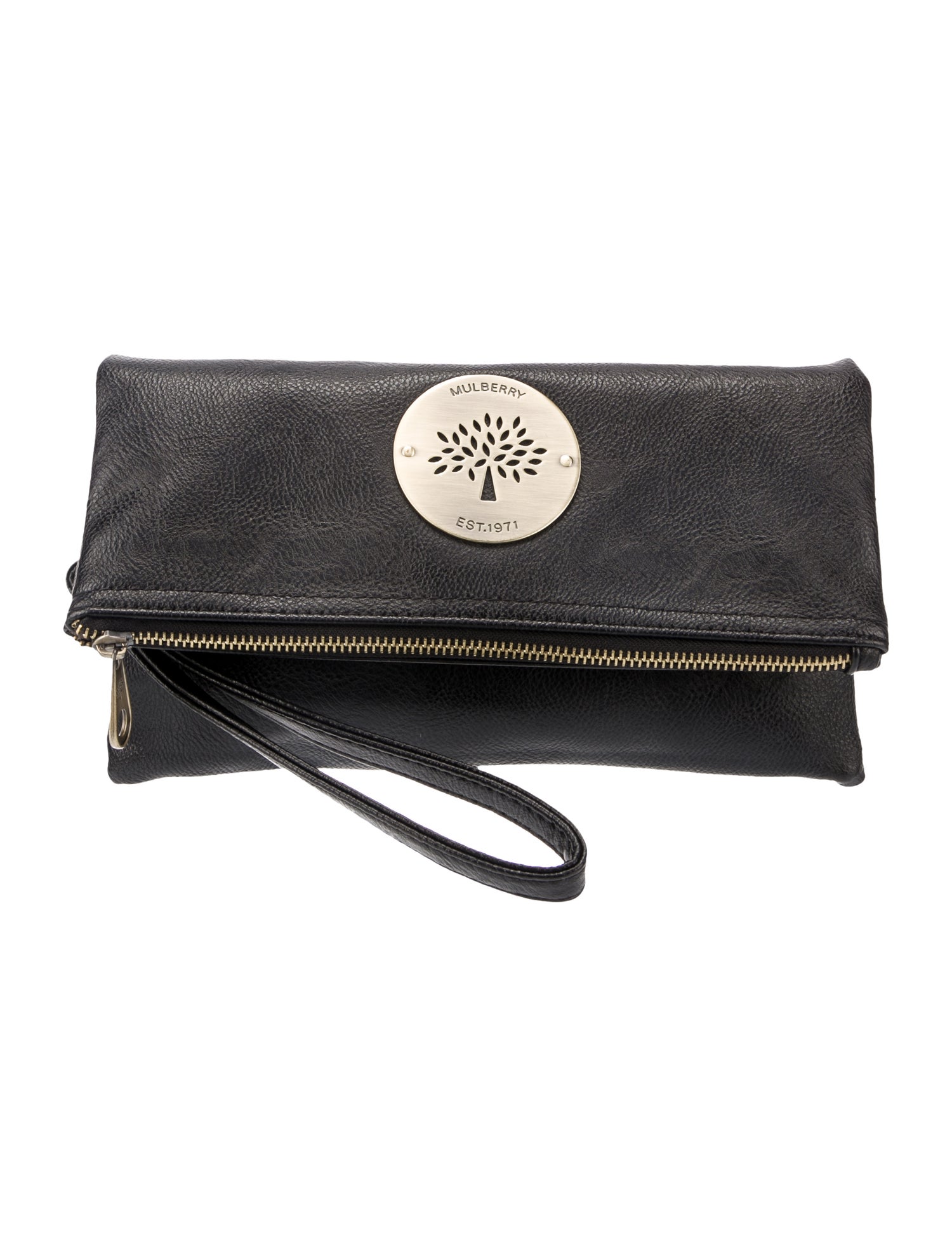 Mulberry Leather Clutch