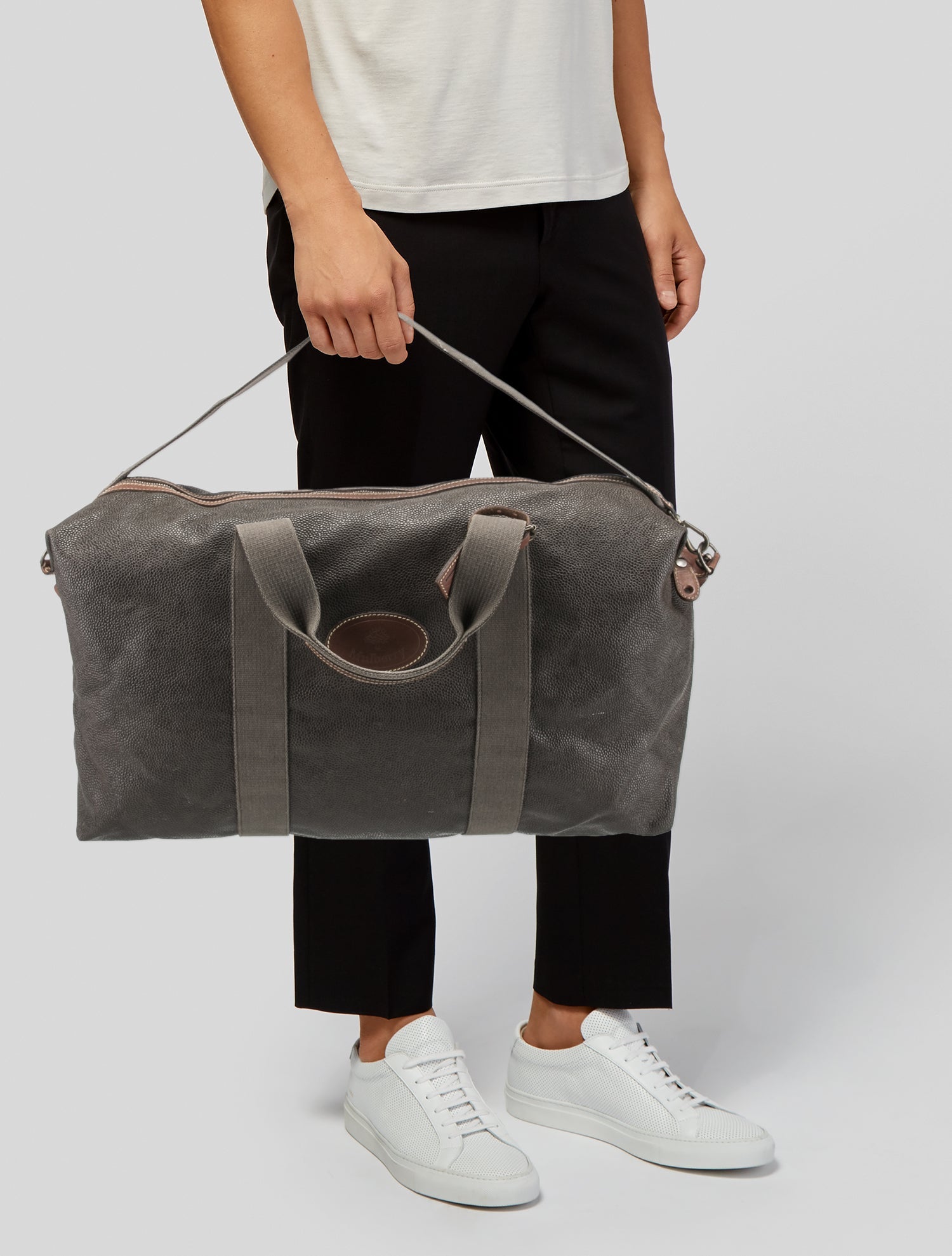 Mulberry Leather Weekender Bag