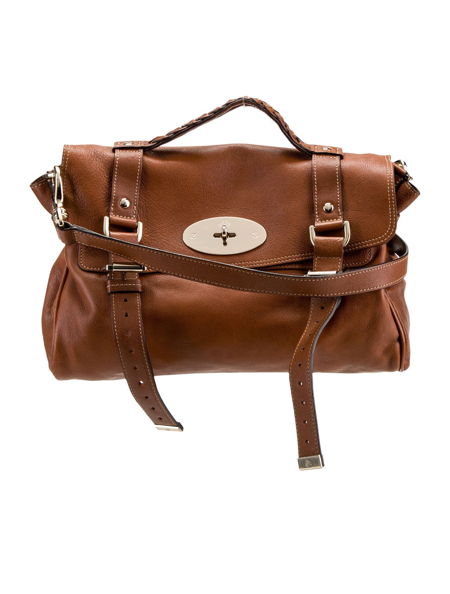 ショルダーバッグ・ポシェット Mulberry Leather Shoulder Bag With Logo Mulberry Leather Logo Shoulder Bag | ModeSens