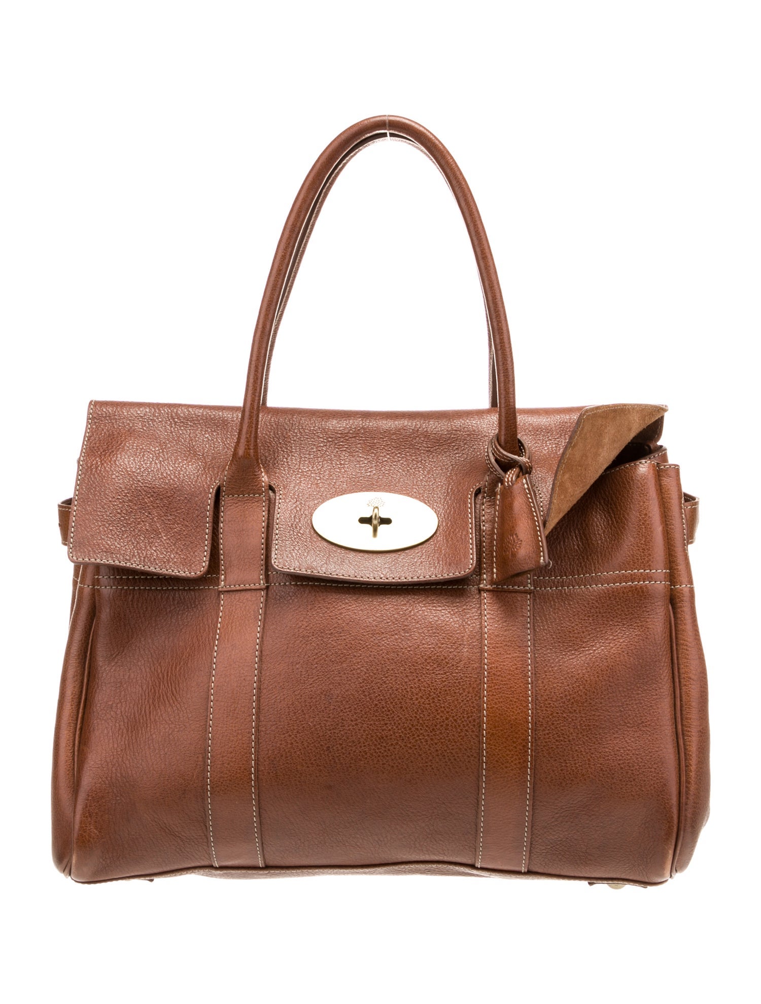 Mulberry Leather Top Handle Bag