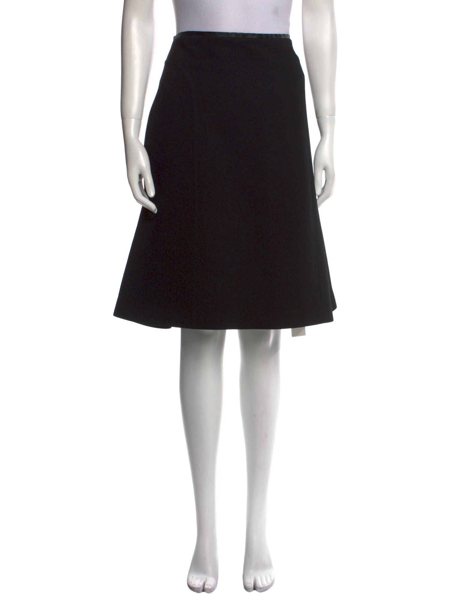 Mulberry Virgin Wool Knee-Length Skirt