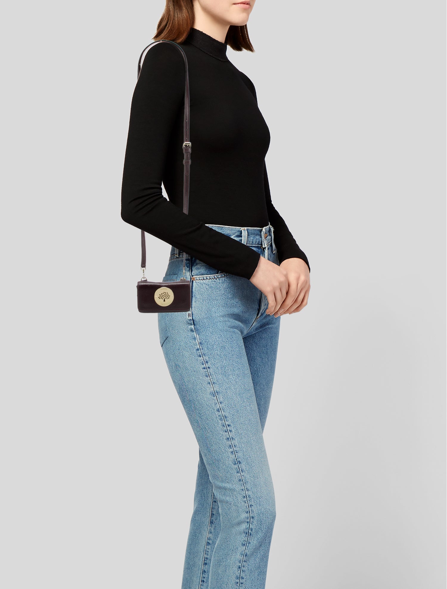 Mulberry Leather Crossbody Bag