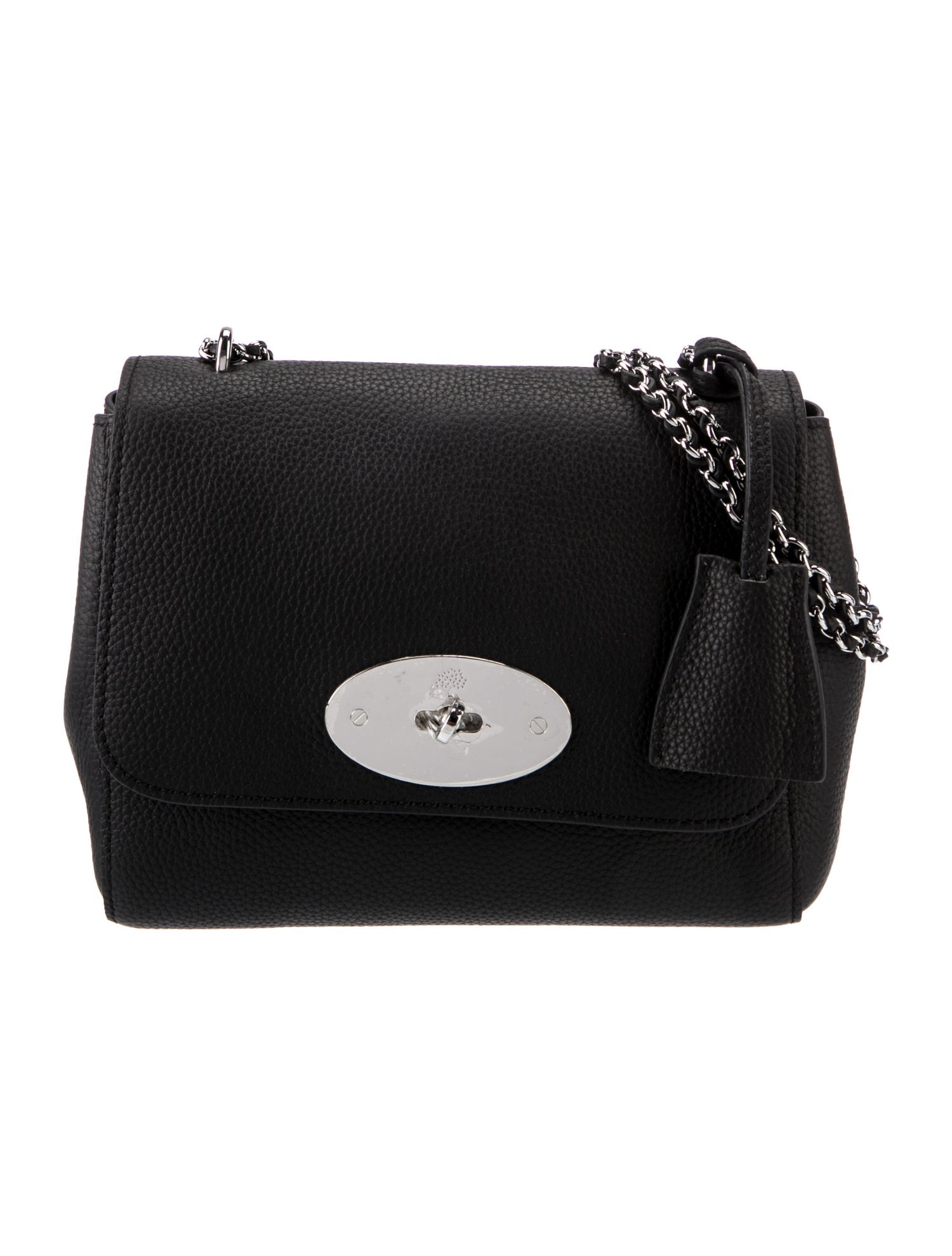 Mulberry Leather Shoulder Bag - Grey Crossbody Bags