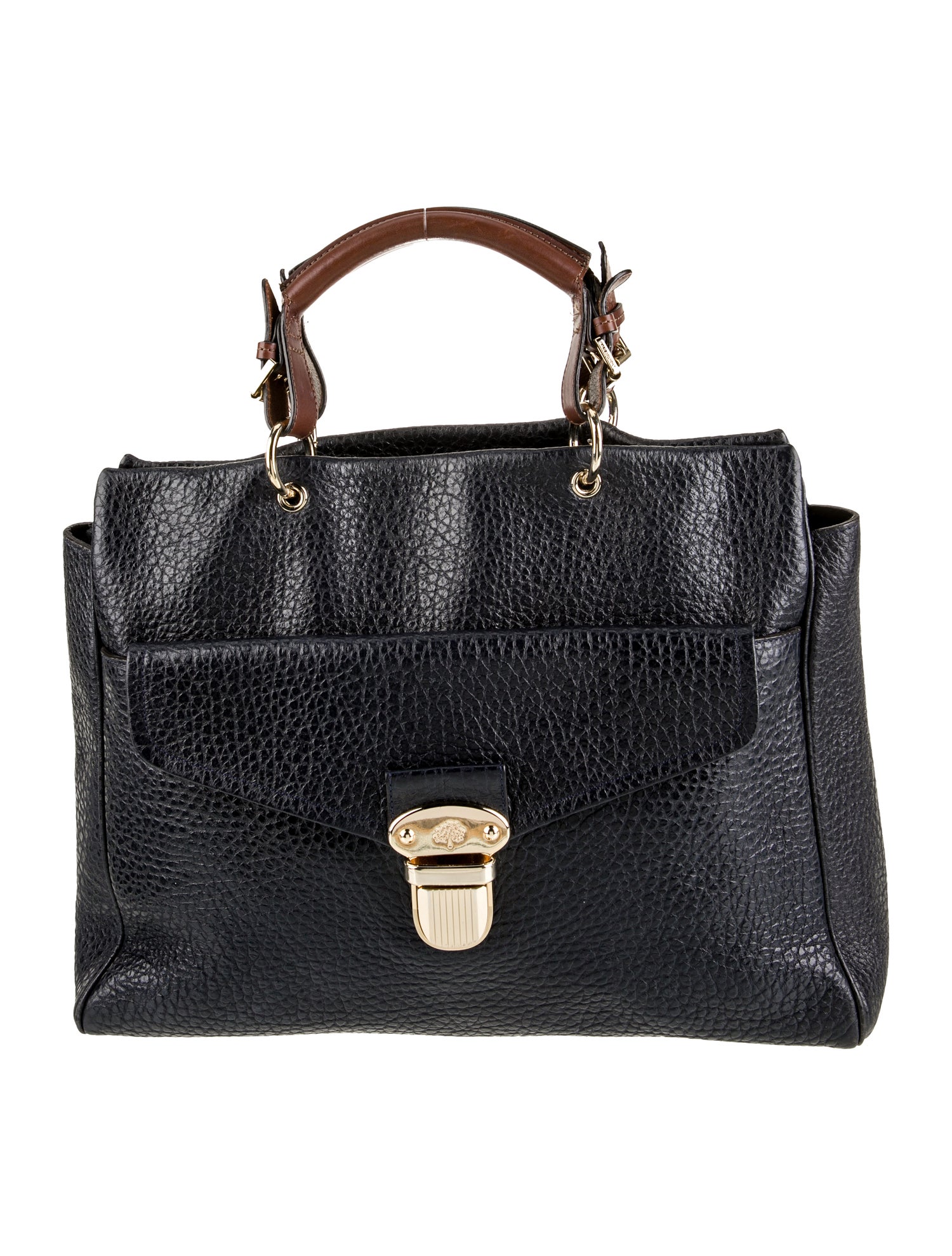 Mulberry Leather Top Handle Bag