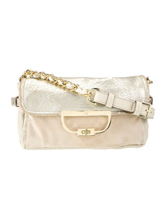 Mulberry Embossed Leather Shoulder Bag