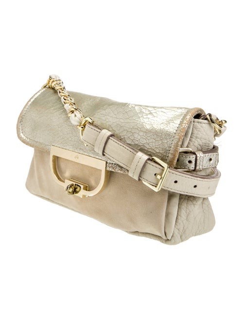 Mulberry Embossed Leather Shoulder Bag